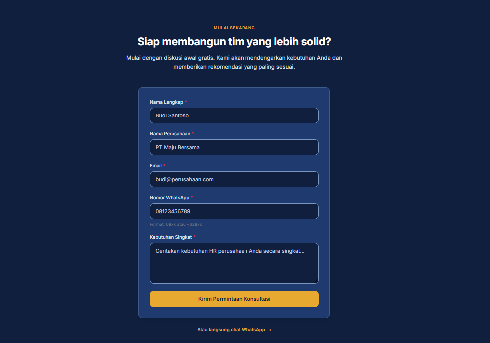 Langkah Maju Konsultan — Company Profile Website screenshot 4