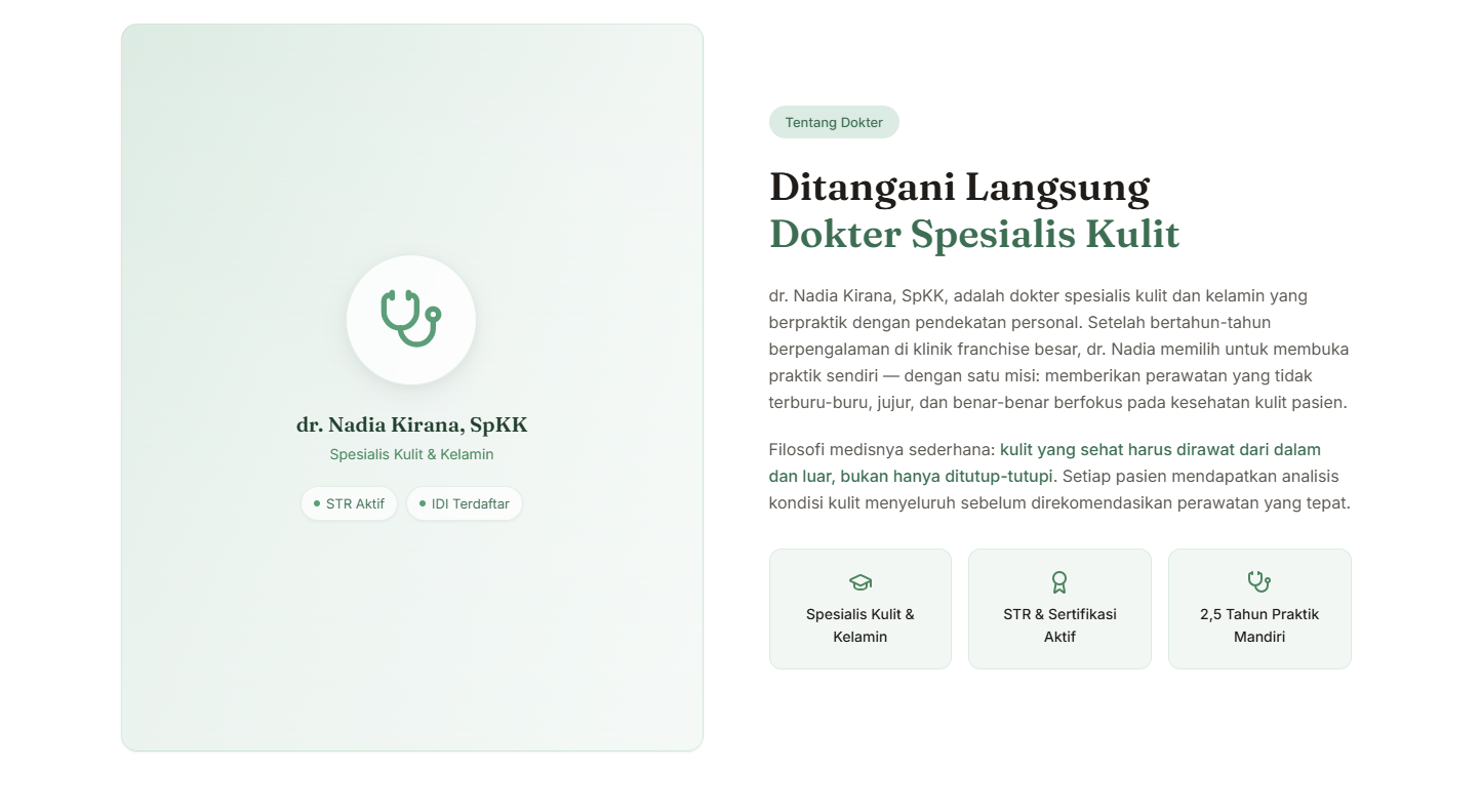Klinik Estetika Cahaya — Company Profile & CRM screenshot 2